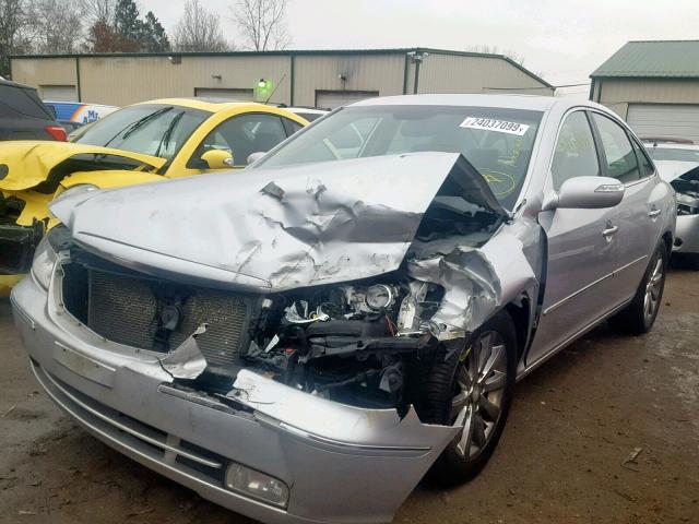 KMHFC46F59A373378 - 2009 HYUNDAI AZERA SE SILVER photo 2