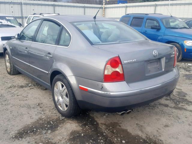 WVWUK63BX3P094394 - 2003 VOLKSWAGEN PASSAT W8 GRAY photo 3