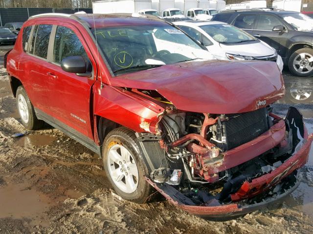 1C4NJCBA1FD397228 - 2015 JEEP COMPASS SP RED photo 1