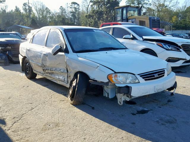 KNAFB121845315635 - 2004 KIA SPECTRA BA WHITE photo 1