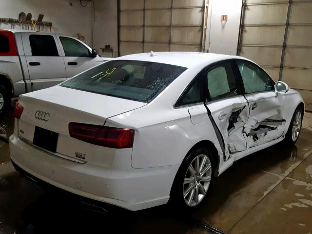 WAUGFAFC2GN167846 - 2016 AUDI A6 PREMIUM WHITE photo 4