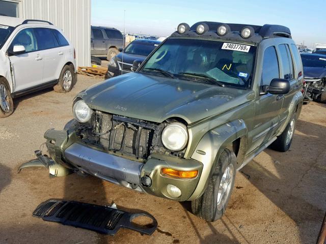 1J4GK38KX4W132079 - 2004 JEEP LIBERTY RE GREEN photo 2