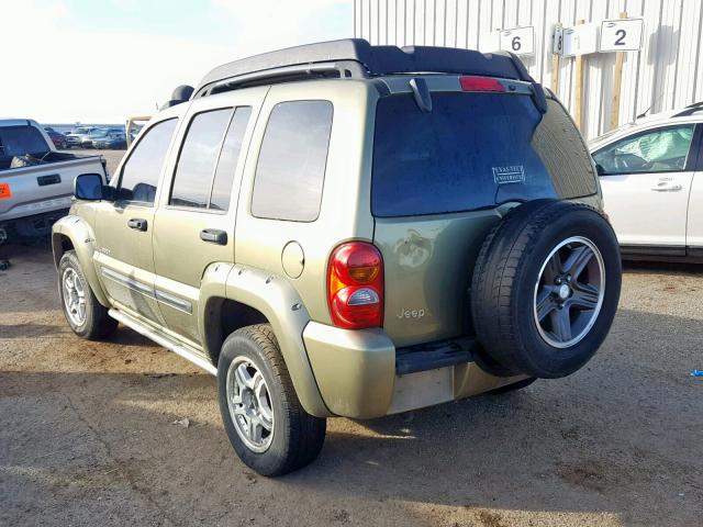 1J4GK38KX4W132079 - 2004 JEEP LIBERTY RE GREEN photo 3