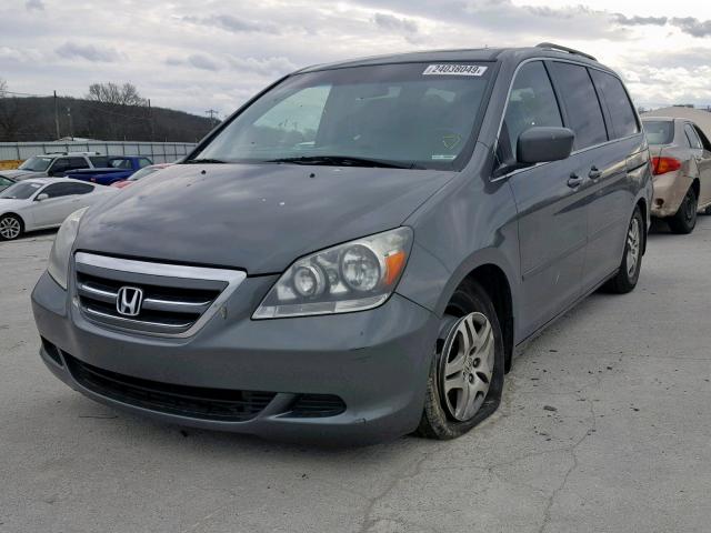 5FNRL38767B458591 - 2007 HONDA ODYSSEY EX SILVER photo 2