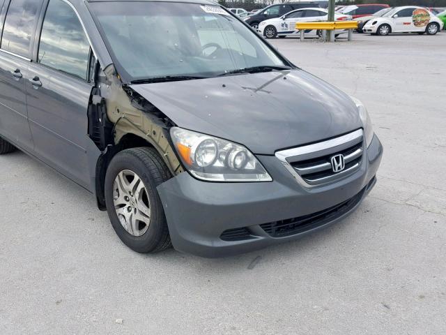 5FNRL38767B458591 - 2007 HONDA ODYSSEY EX SILVER photo 9