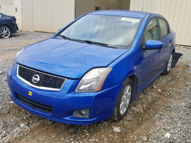 3N1AB6AP6AL637494 - 2010 NISSAN SENTRA 2.0 BLUE photo 2