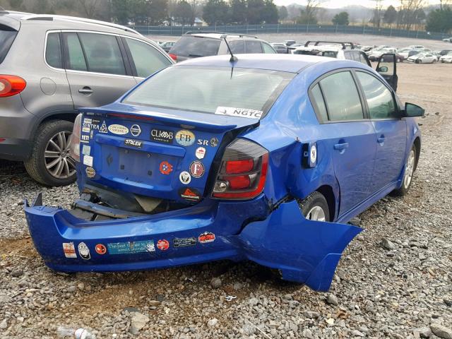 3N1AB6AP6AL637494 - 2010 NISSAN SENTRA 2.0 BLUE photo 4