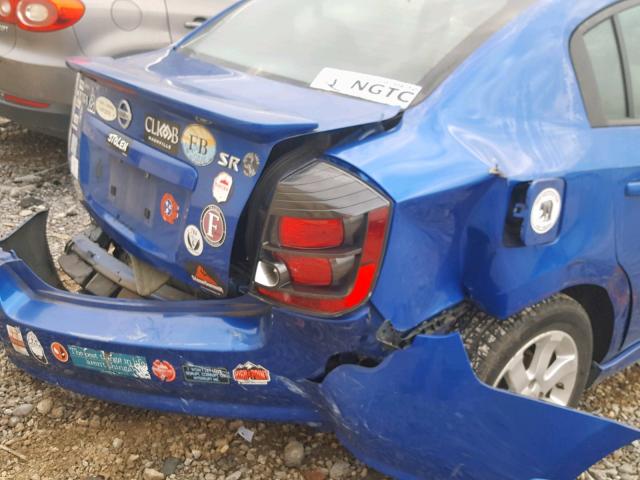 3N1AB6AP6AL637494 - 2010 NISSAN SENTRA 2.0 BLUE photo 9