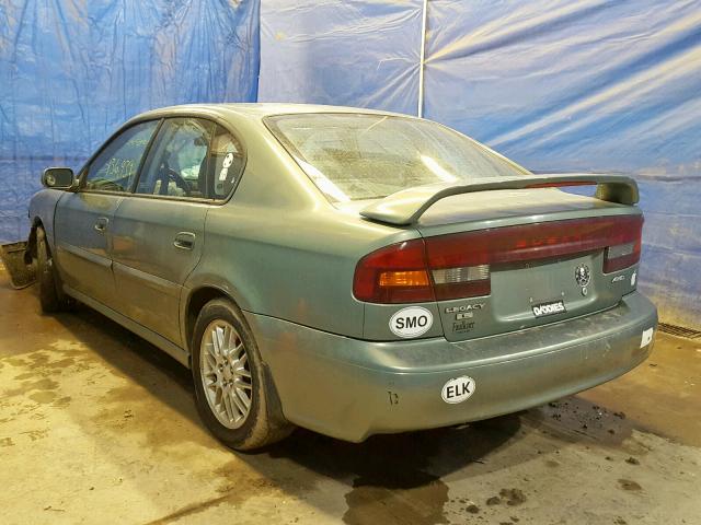 4S3BE635137207870 - 2003 SUBARU LEGACY L GREEN photo 3