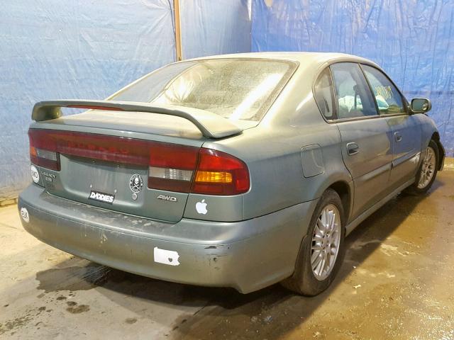 4S3BE635137207870 - 2003 SUBARU LEGACY L GREEN photo 4