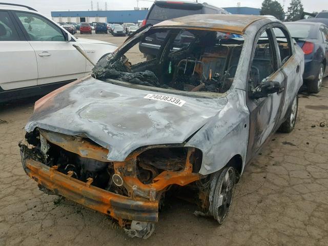 KL1TG56667B146832 - 2007 CHEVROLET AVEO LT BURN photo 2