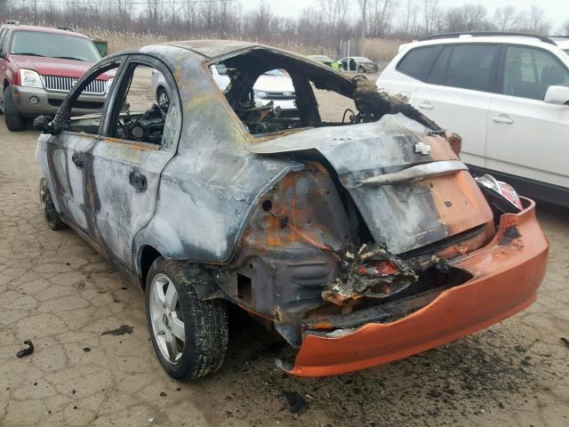 KL1TG56667B146832 - 2007 CHEVROLET AVEO LT BURN photo 3