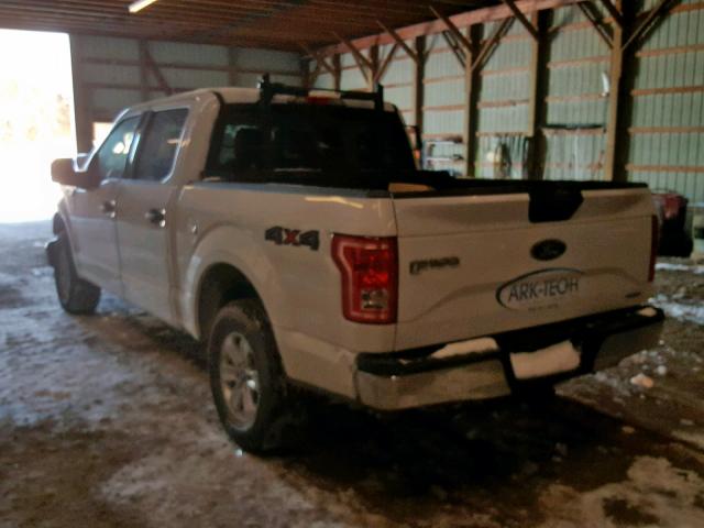 1FTEW1EF9GFD43243 - 2016 FORD F150 SUPER WHITE photo 3