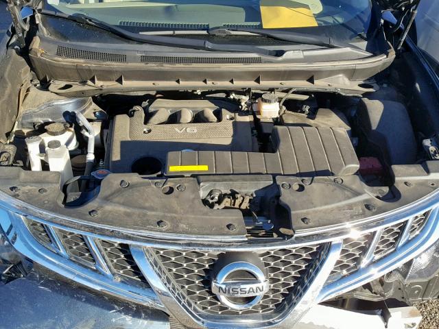 JN8AZ1MU9EW419096 - 2014 NISSAN MURANO S BLUE photo 7