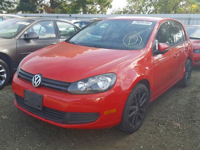 WVWDB7AJ7DW086437 - 2013 VOLKSWAGEN GOLF 红色 照片 2