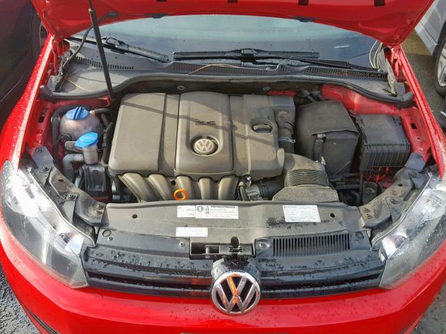 WVWDB7AJ7DW086437 - 2013 VOLKSWAGEN GOLF 红色 照片 7