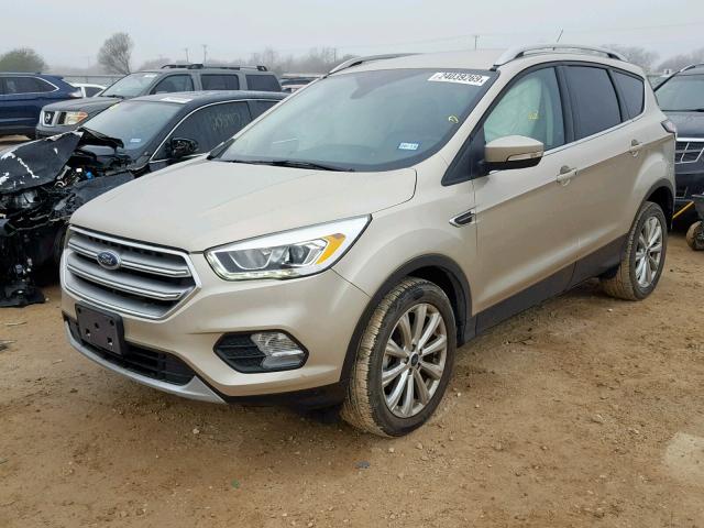 1FMCU0JD2HUA49770 - 2017 FORD ESCAPE TIT GOLD photo 2