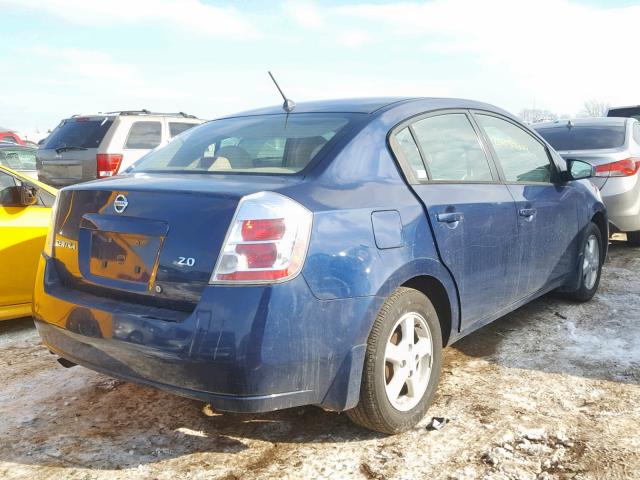 3N1AB61E37L613192 - 2007 NISSAN SENTRA 2.0 BLUE photo 4