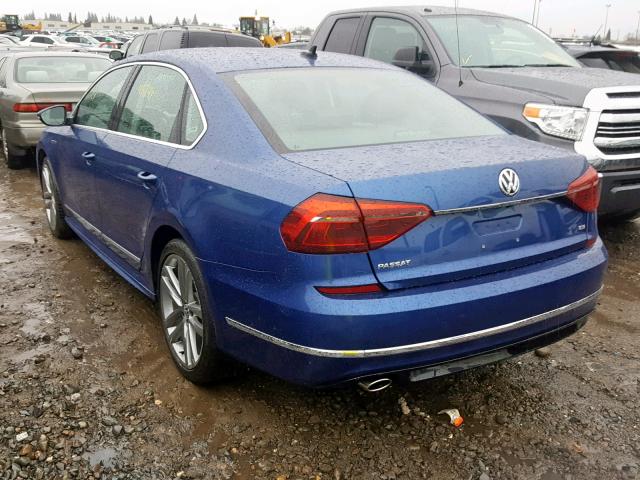 1VWDT7A31HC050701 - 2017 VOLKSWAGEN PASSAT R-L 蓝色 照片 3
