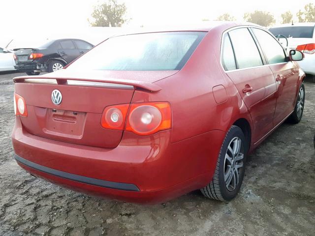 3VWRT71K66M808346 - 2006 VOLKSWAGEN JETTA TDI RED photo 4