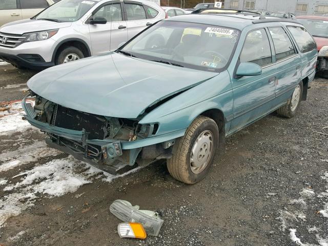 1FALP5745PA161629 - 1993 FORD TAURUS GL TEAL photo 2