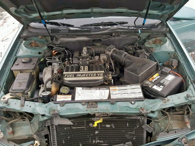 1FALP5745PA161629 - 1993 FORD TAURUS GL TEAL photo 7