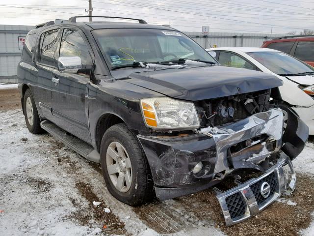 5N1AA08B66N703651 - 2006 NISSAN ARMADA SE BLACK photo 1