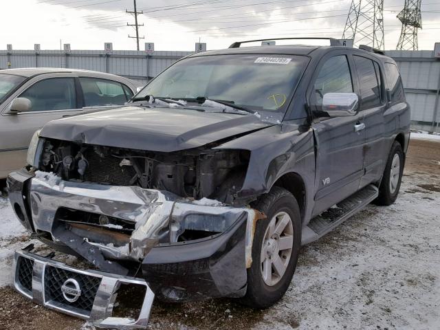 5N1AA08B66N703651 - 2006 NISSAN ARMADA SE BLACK photo 2