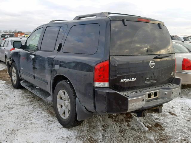 5N1AA08B66N703651 - 2006 NISSAN ARMADA SE BLACK photo 3