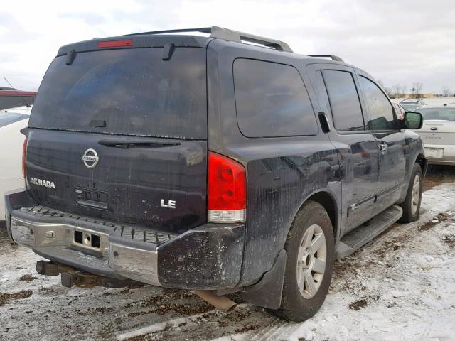 5N1AA08B66N703651 - 2006 NISSAN ARMADA SE BLACK photo 4