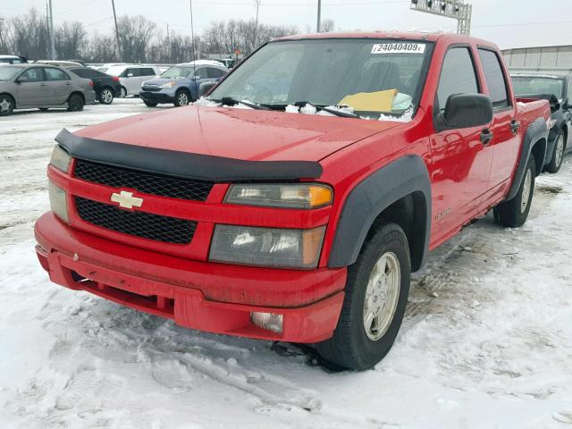 1GCCS136148164183 - 2004 CHEVROLET COLORADO RED photo 2