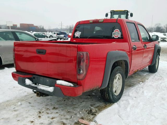 1GCCS136148164183 - 2004 CHEVROLET COLORADO RED photo 4