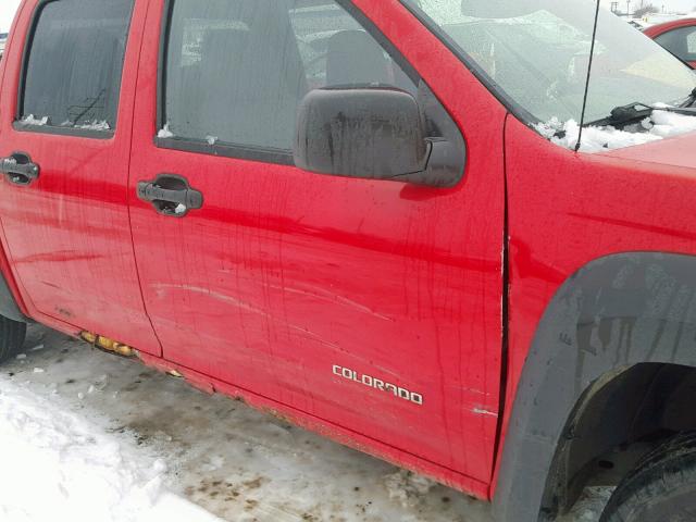 1GCCS136148164183 - 2004 CHEVROLET COLORADO RED photo 9