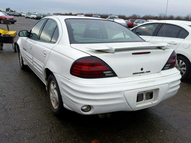 1G2NE52E1XM792647 - 1999 PONTIAC GRAND AM S WHITE photo 3