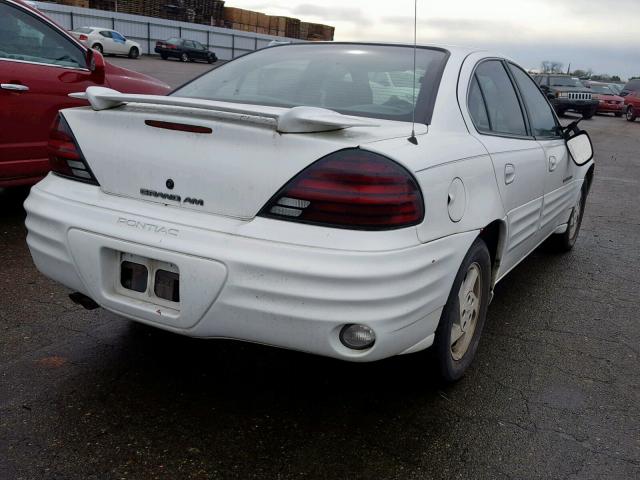 1G2NE52E1XM792647 - 1999 PONTIAC GRAND AM S WHITE photo 4