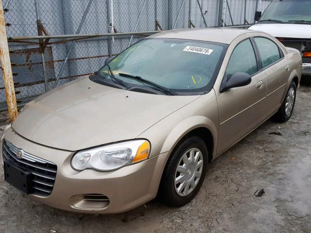 1C3EL46X04N234872 - 2004 CHRYSLER SEBRING LX BEIGE photo 2