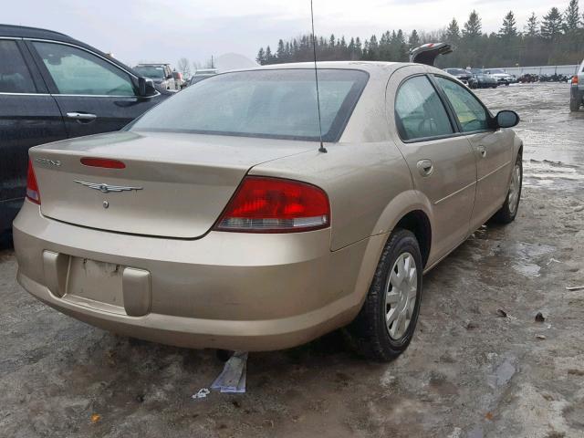 1C3EL46X04N234872 - 2004 CHRYSLER SEBRING LX BEIGE photo 4