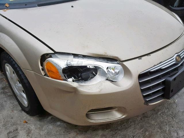 1C3EL46X04N234872 - 2004 CHRYSLER SEBRING LX BEIGE photo 9