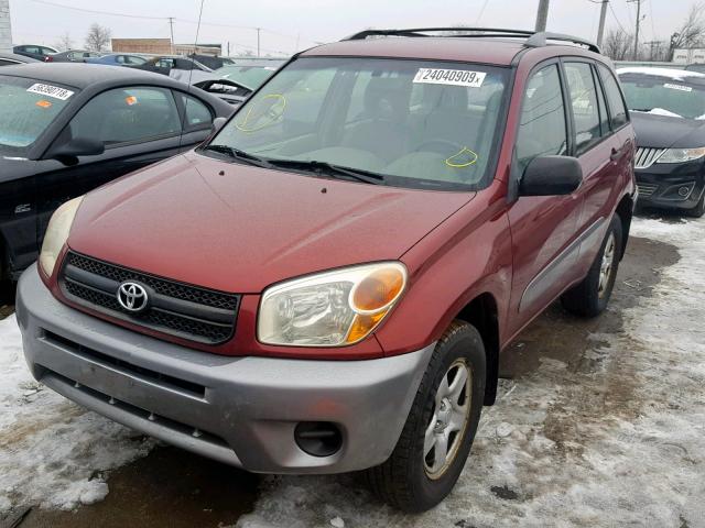 JTEGD20V550085706 - 2005 TOYOTA RAV4 BURGUNDY photo 2