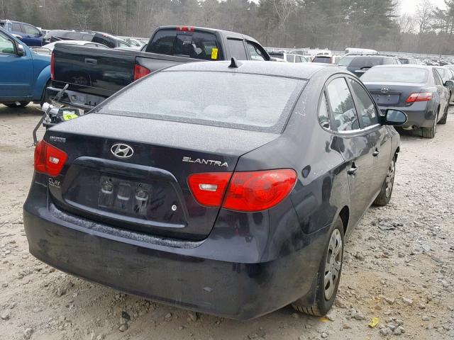 KMHDU46DX9U819137 - 2009 HYUNDAI ELANTRA GL Қара фото 4
