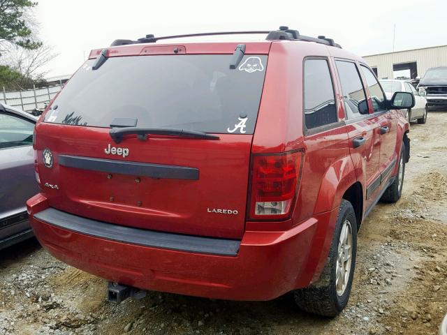 1J4GR48K25C529208 - 2005 JEEP GRAND CHER RED photo 4