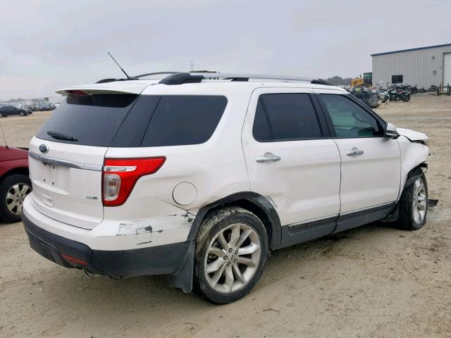 1FM5K8F88FGB56049 - 2015 FORD EXPLORER L WHITE photo 4