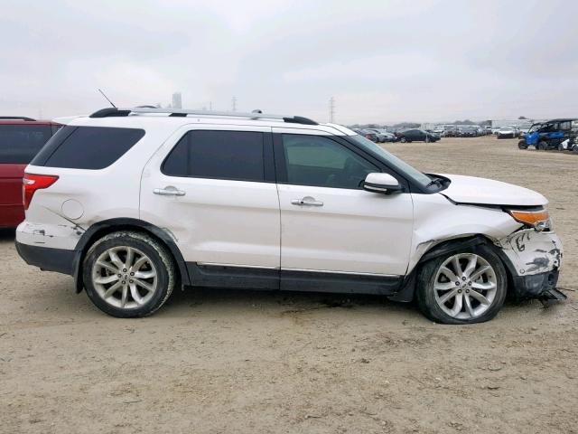 1FM5K8F88FGB56049 - 2015 FORD EXPLORER L WHITE photo 9