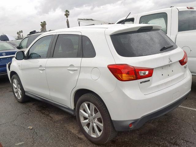 4A4AP3AU6DE006647 - 2013 MITSUBISHI OUTLANDER WHITE photo 3