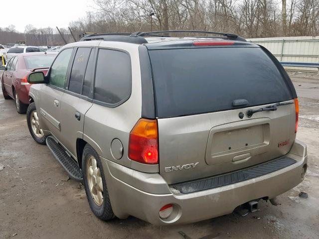 1GKDT13S822372693 - 2002 GMC ENVOY SILVER photo 3