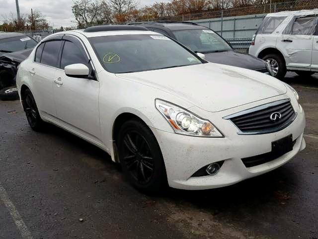 JN1CV6AR3DM769110 - 2013 INFINITI G37 WHITE photo 1