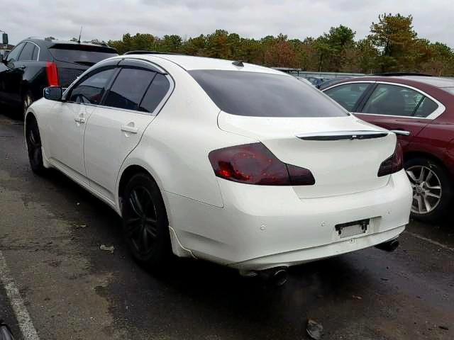 JN1CV6AR3DM769110 - 2013 INFINITI G37 WHITE photo 3