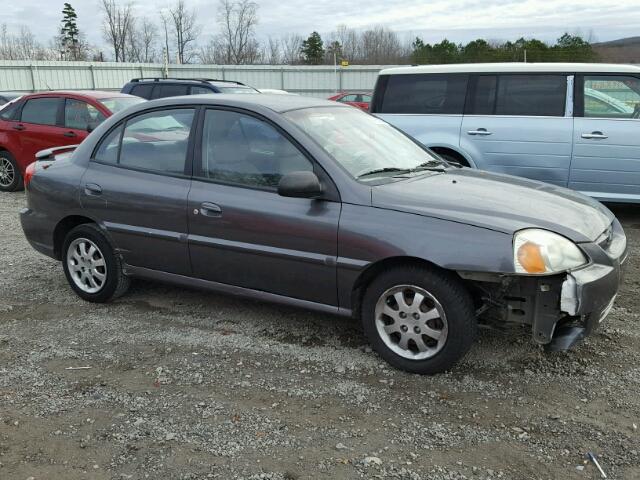 KNADC125146303943 - 2004 KIA RIO GRAY photo 9