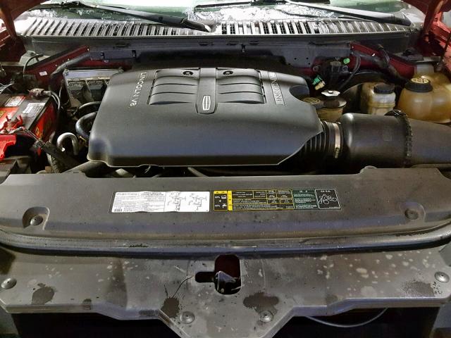 5LMFU28RX4LJ22259 - 2004 LINCOLN NAVIGATOR MAROON photo 7