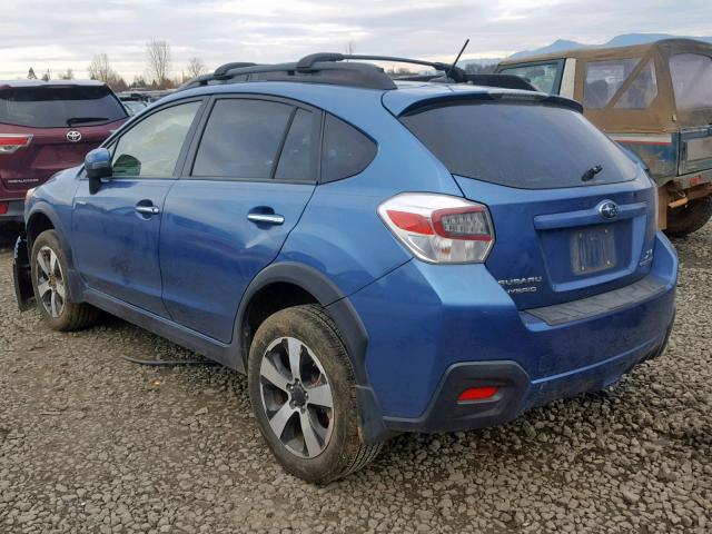 JF2GPBKC8EH256779 - 2014 SUBARU XV CROSSTR BLUE photo 3